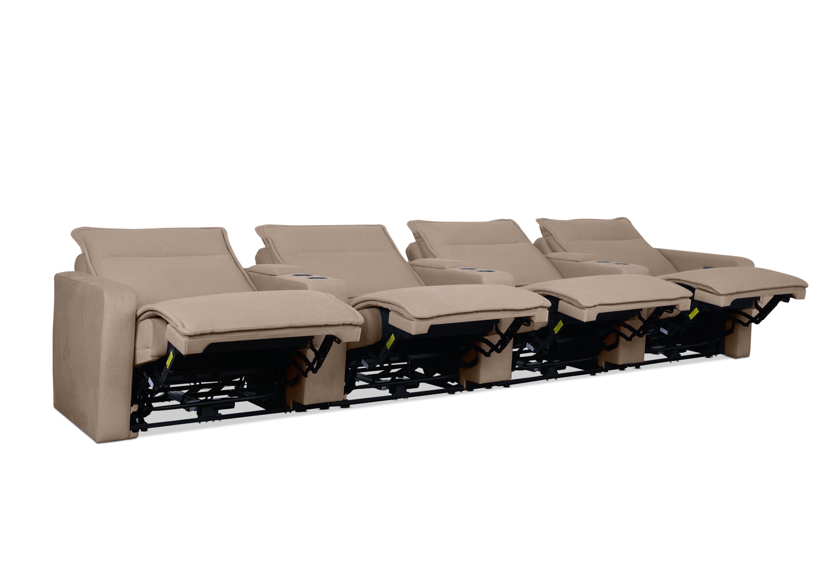 ALCINA FABRIC 4 Seater Theatre Suite – image 6 of 11