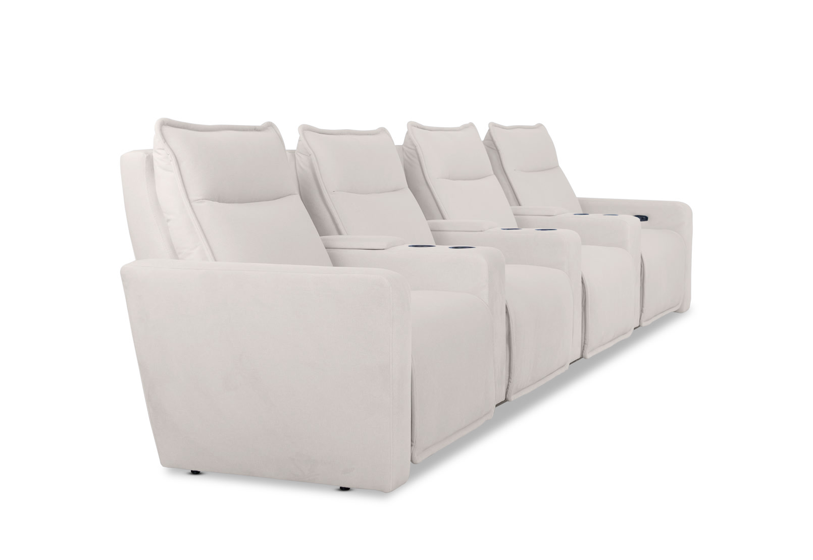 ALCINA FABRIC 4 Seater Theatre Suite – image 8 of 11