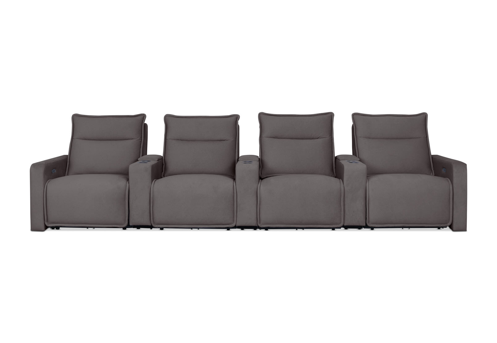 ALCINA FABRIC 4 Seater Theatre Suite – image 1 of 11