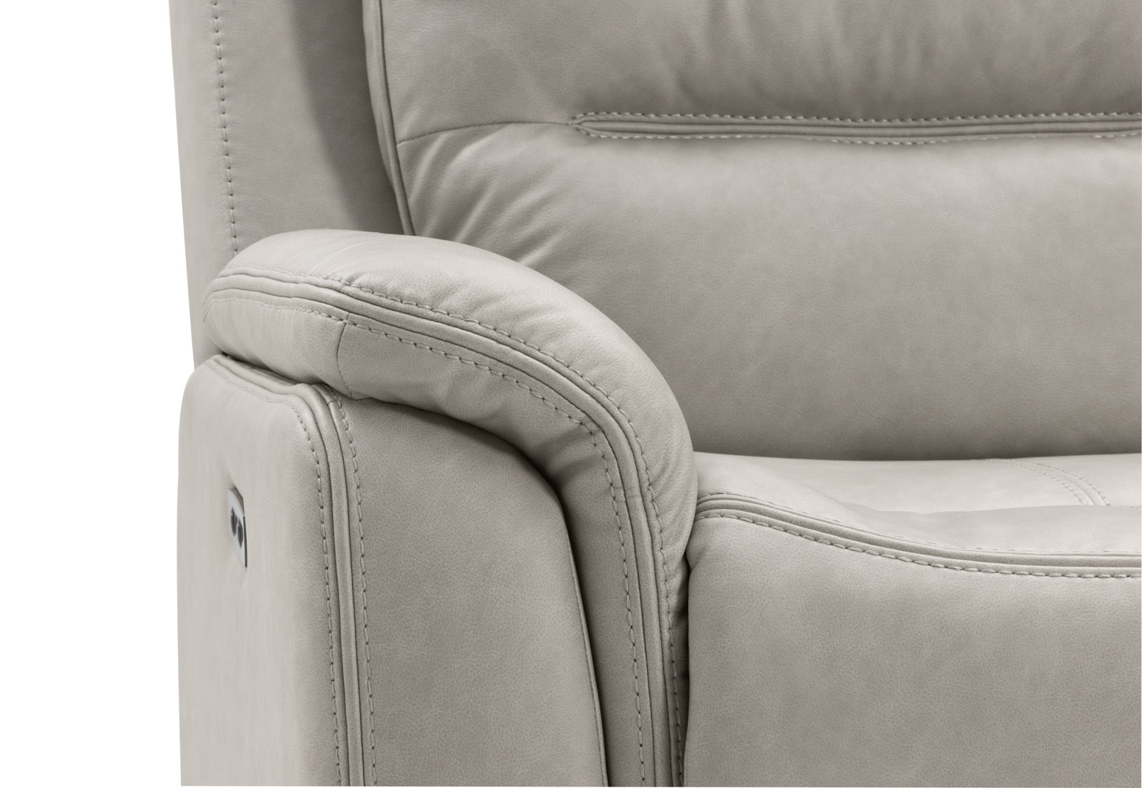 NADAL FABRIC 4 Seater Theatre Suite with 2 Inbuilt Electric Recliners and Console – image 9 of 11