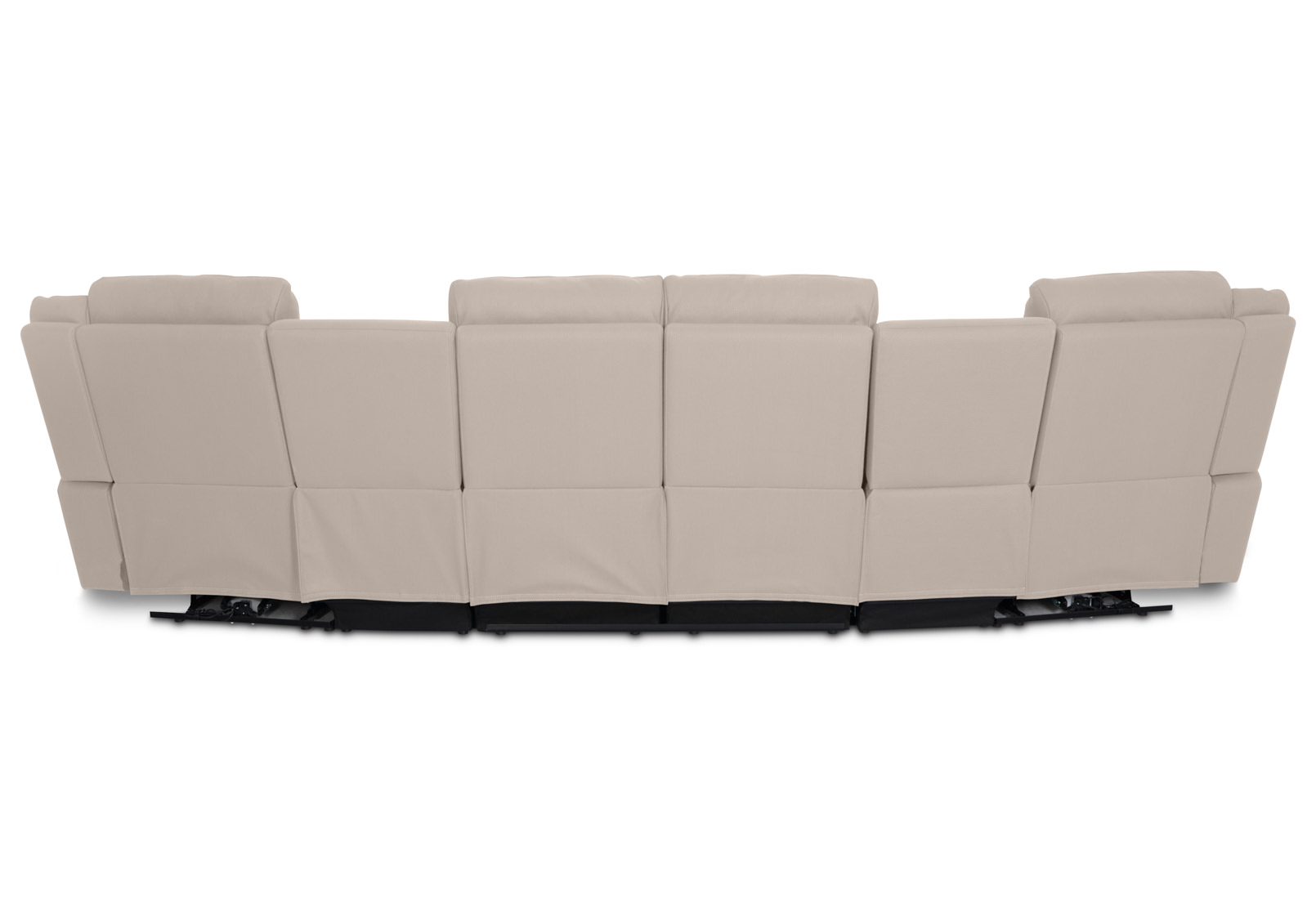 RODDICK FABRIC 4 Seater Theatre Suite with 2 Inbuilt Electric Recliners and Console – image 9 of 13