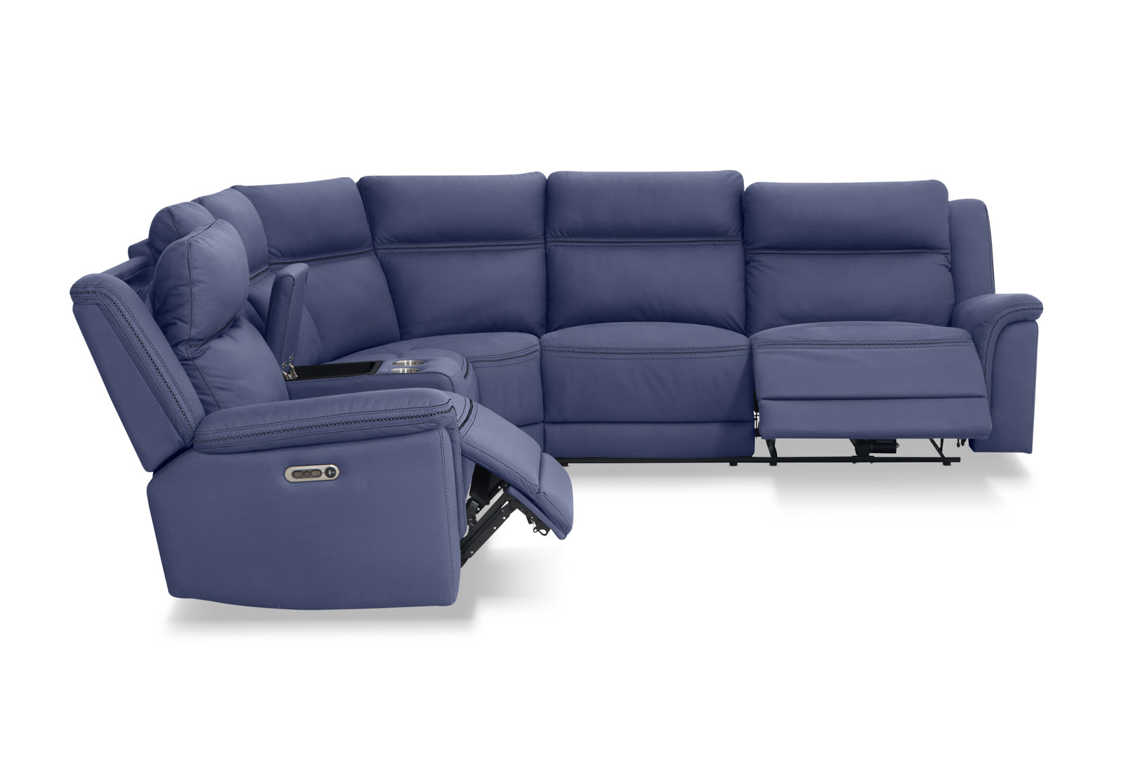 WOLFGANG FABRIC Corner Lounge with Electric Recliners and Console – image 5 of 12