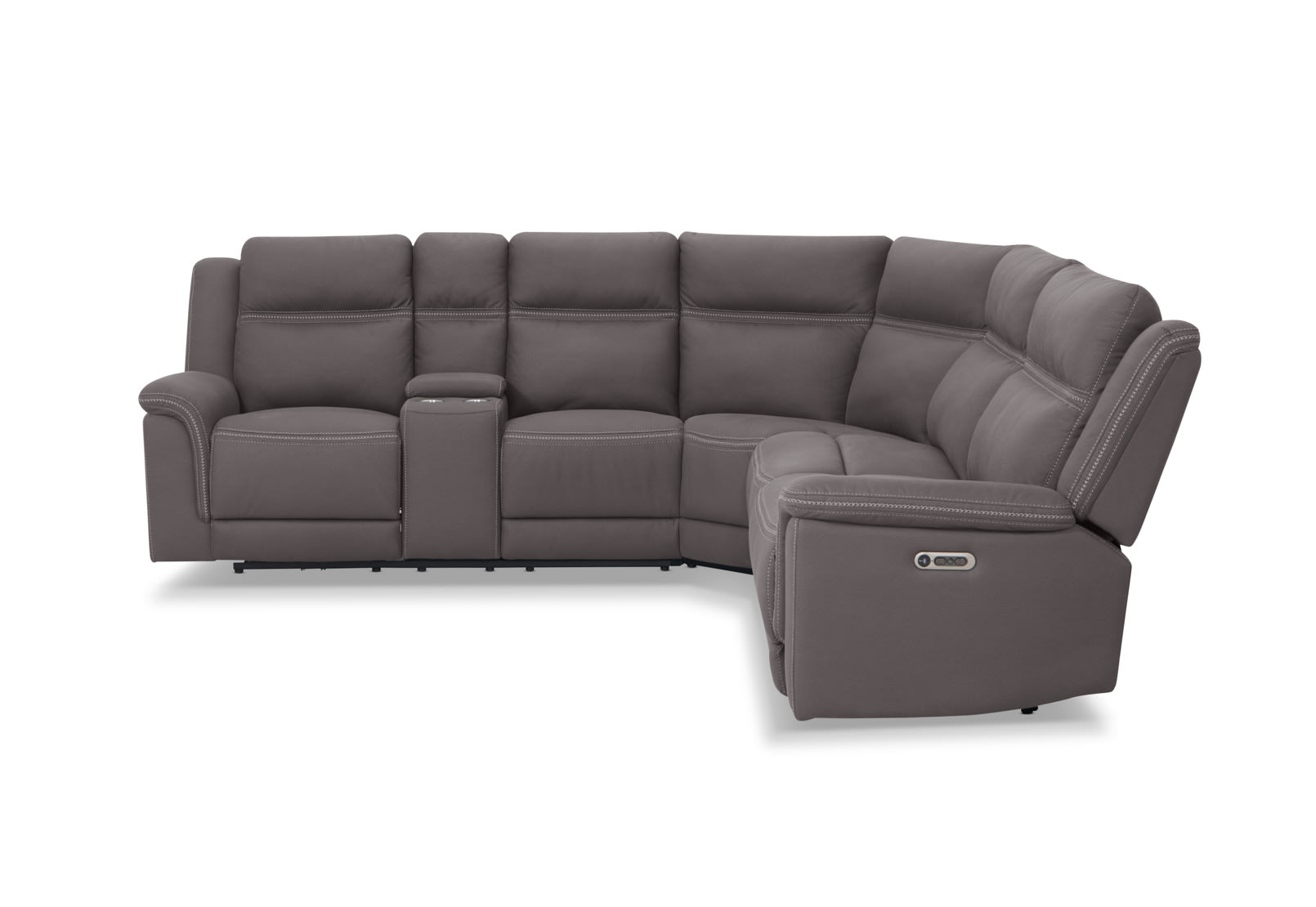 WOLFGANG FABRIC Corner Lounge with Electric Recliners and Console – image 7 of 12