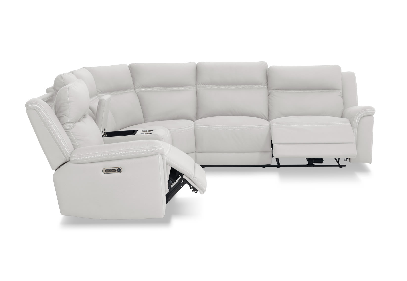 WOLFGANG FABRIC Corner Lounge with Electric Recliners and Console – image 5 of 12