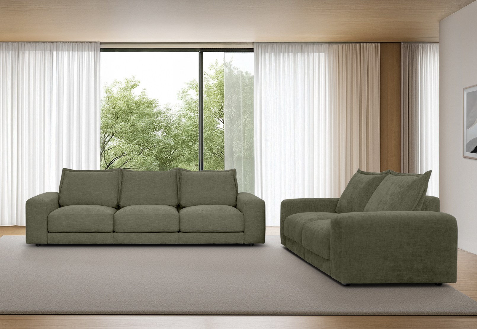 LINNELL FABRIC 3.5 Seater Sofa – image 8 of 10