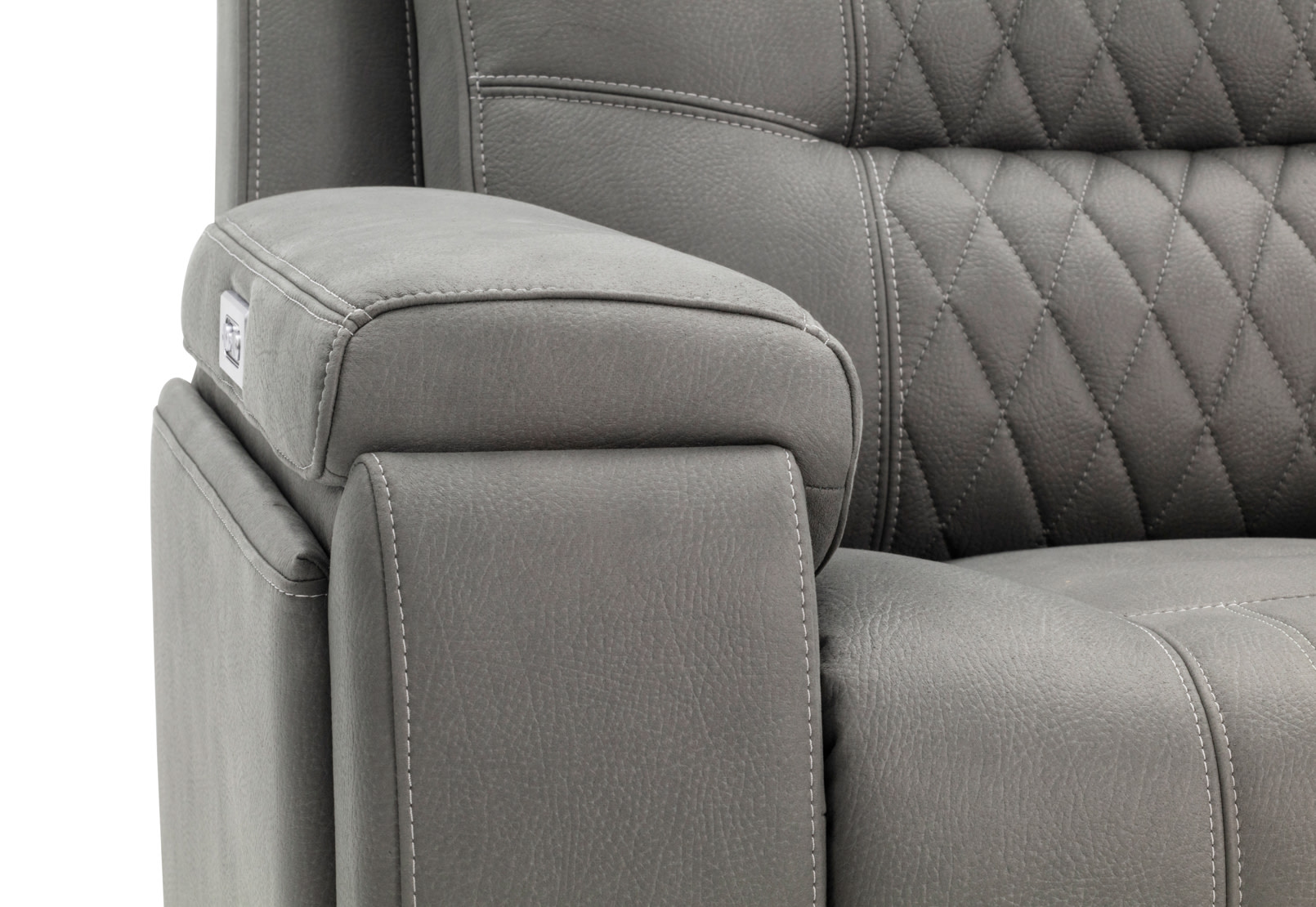 AGASSI FABRIC 5 Seater Corner Lounge with 2 Consoles – image 4 of 6