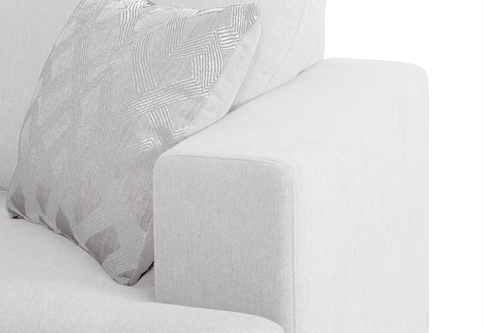 CALEY FABRIC 4 Seater Sofa with Left-Hand Facing Chaise – image 6 of 8
