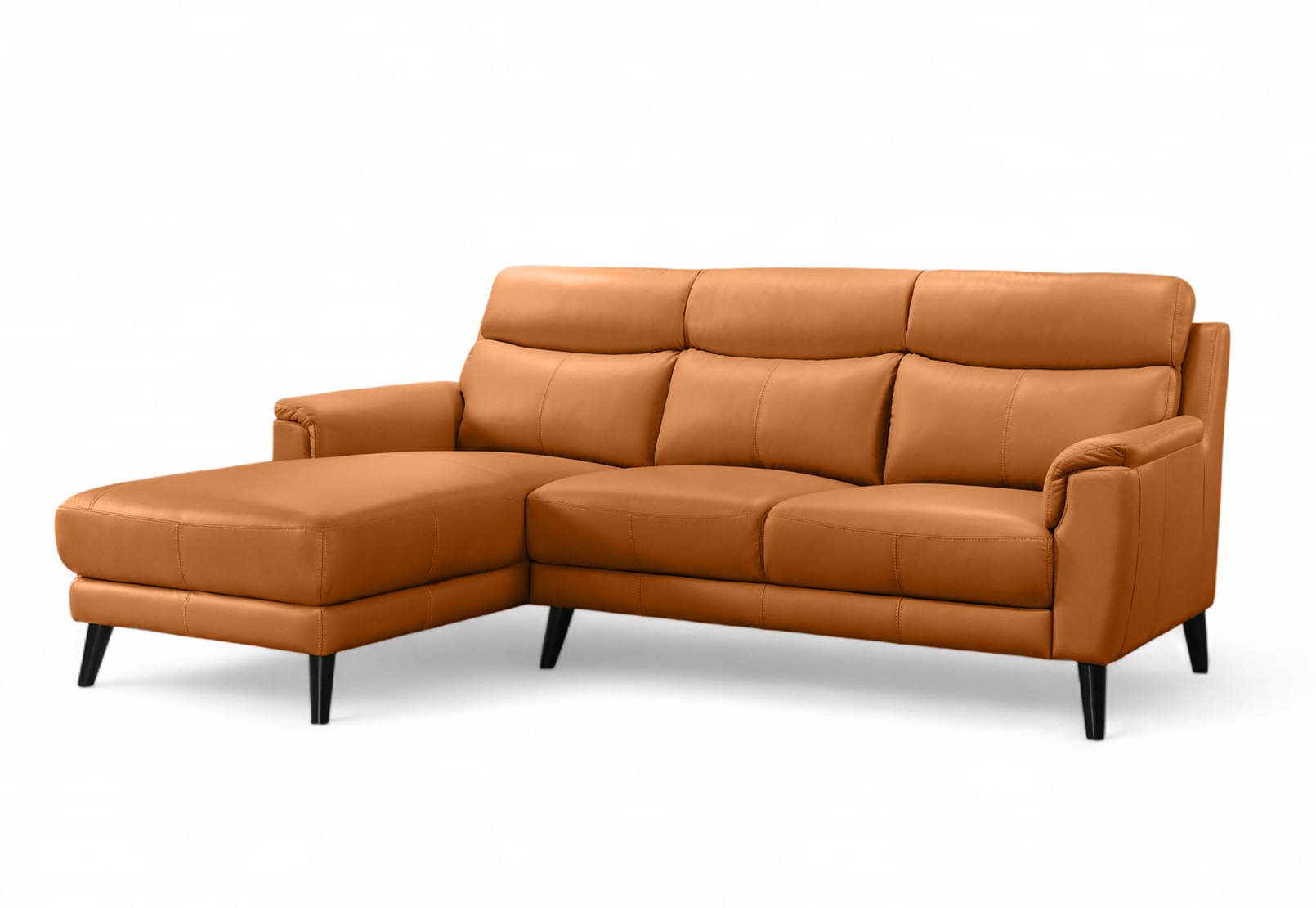 CHAFFEE LEATHER 3 Seat LHF Chaise – image 2 of 4