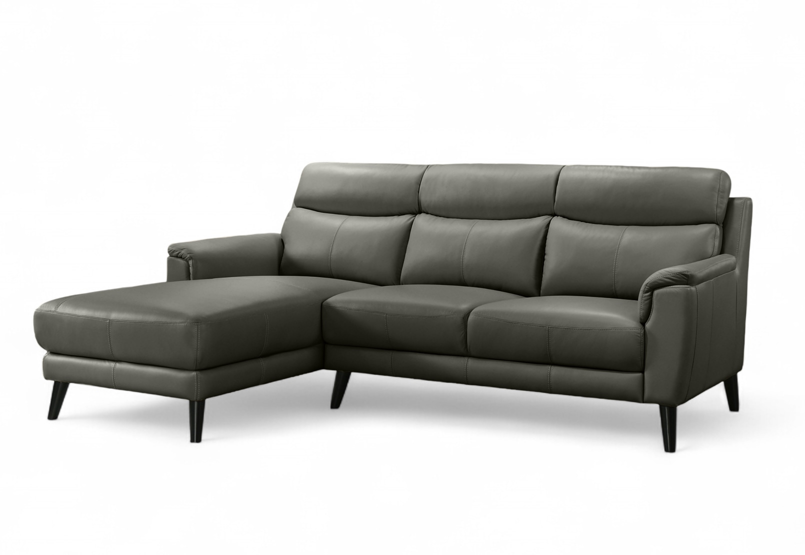 CHAFFEE LEATHER 3 Seat LHF Chaise – image 2 of 4