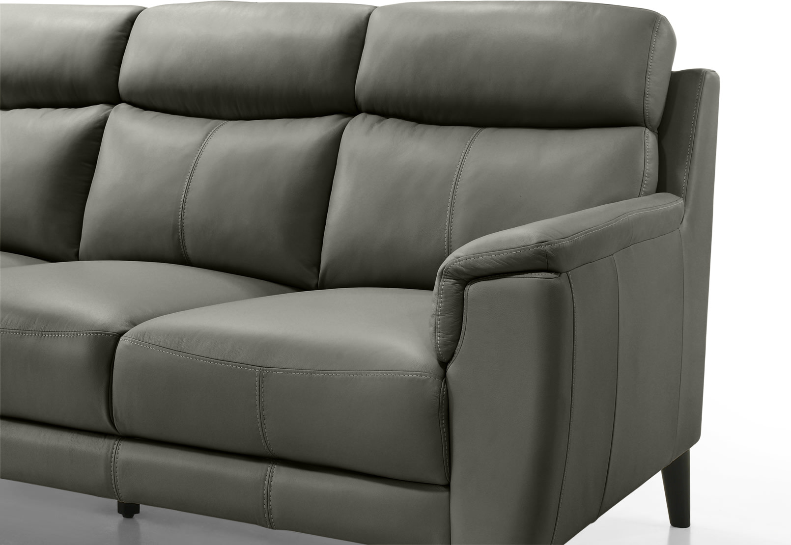 CHAFFEE LEATHER 3 Seat LHF Chaise – image 3 of 4