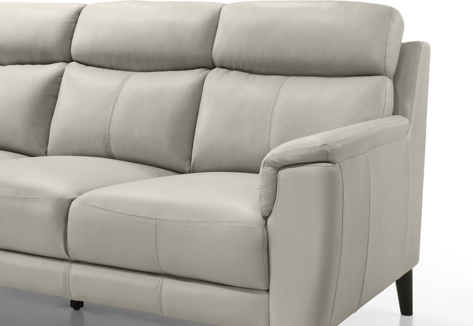 CHAFFEE LEATHER 3 Seat LHF Chaise – image 4 of 5