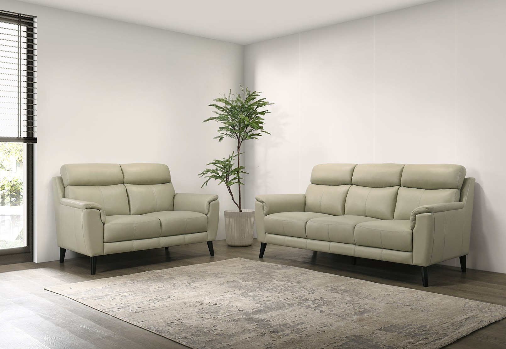 CHAFFEE LEATHER 3 Seater Sofa – image 6 of 8
