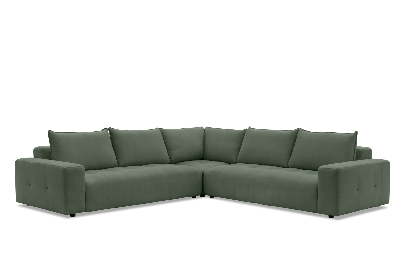 MAGNAR FABRIC 5 Seater Corner Lounge with Ottoman – image 2 of 6