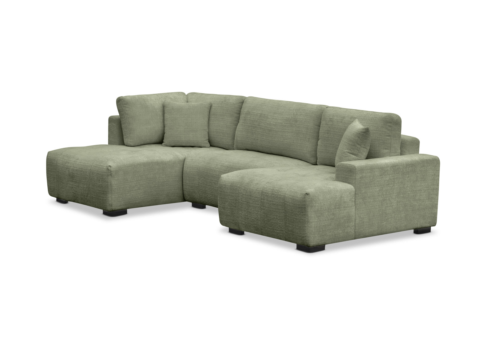 PAMINA FABRIC 4 Seater Lounge with Double Chaises – image 2 of 8