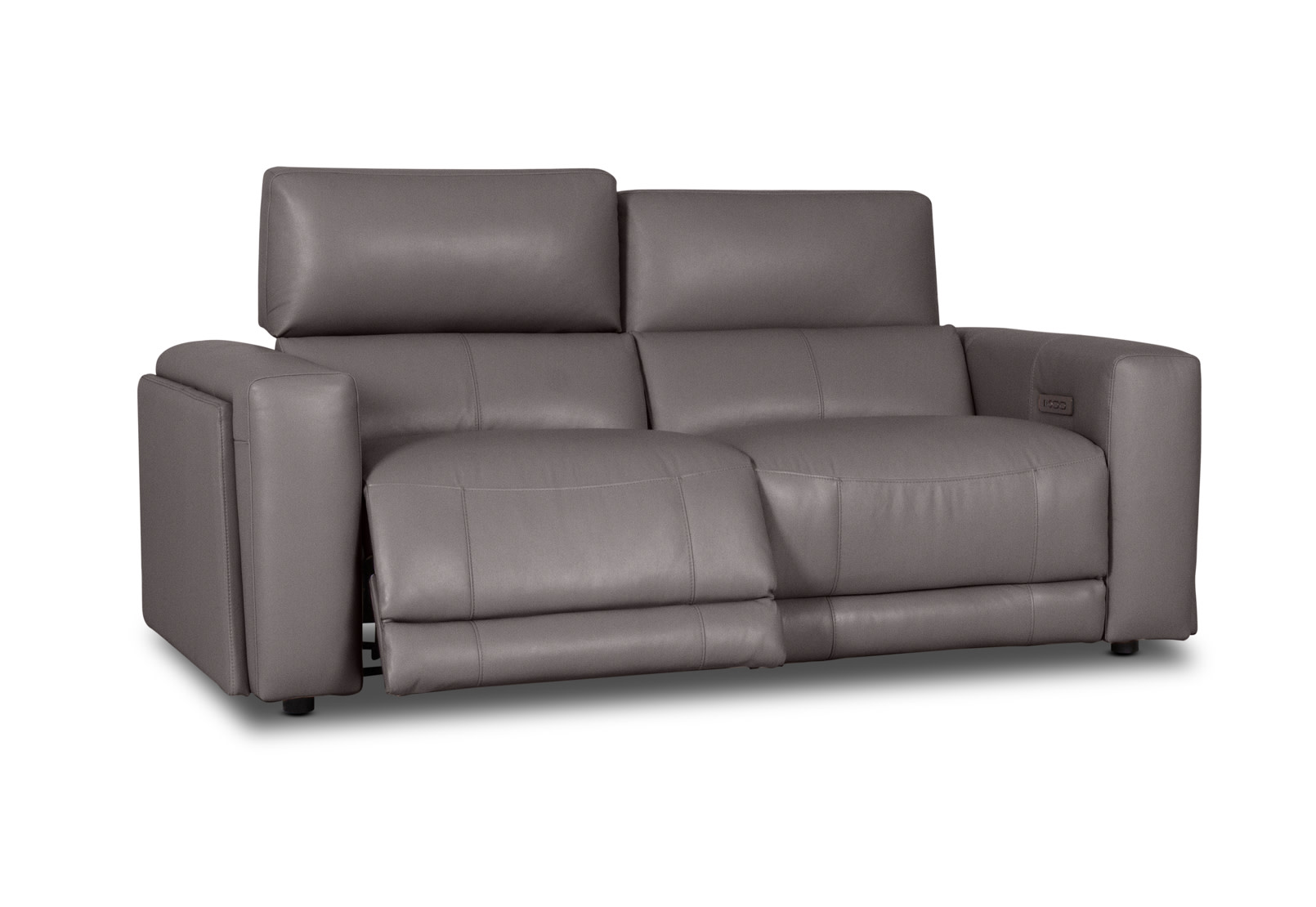 CHICAGO LEATHER 2 Seater with 2 Inbuilt Electric Recliners – image 3 of 6
