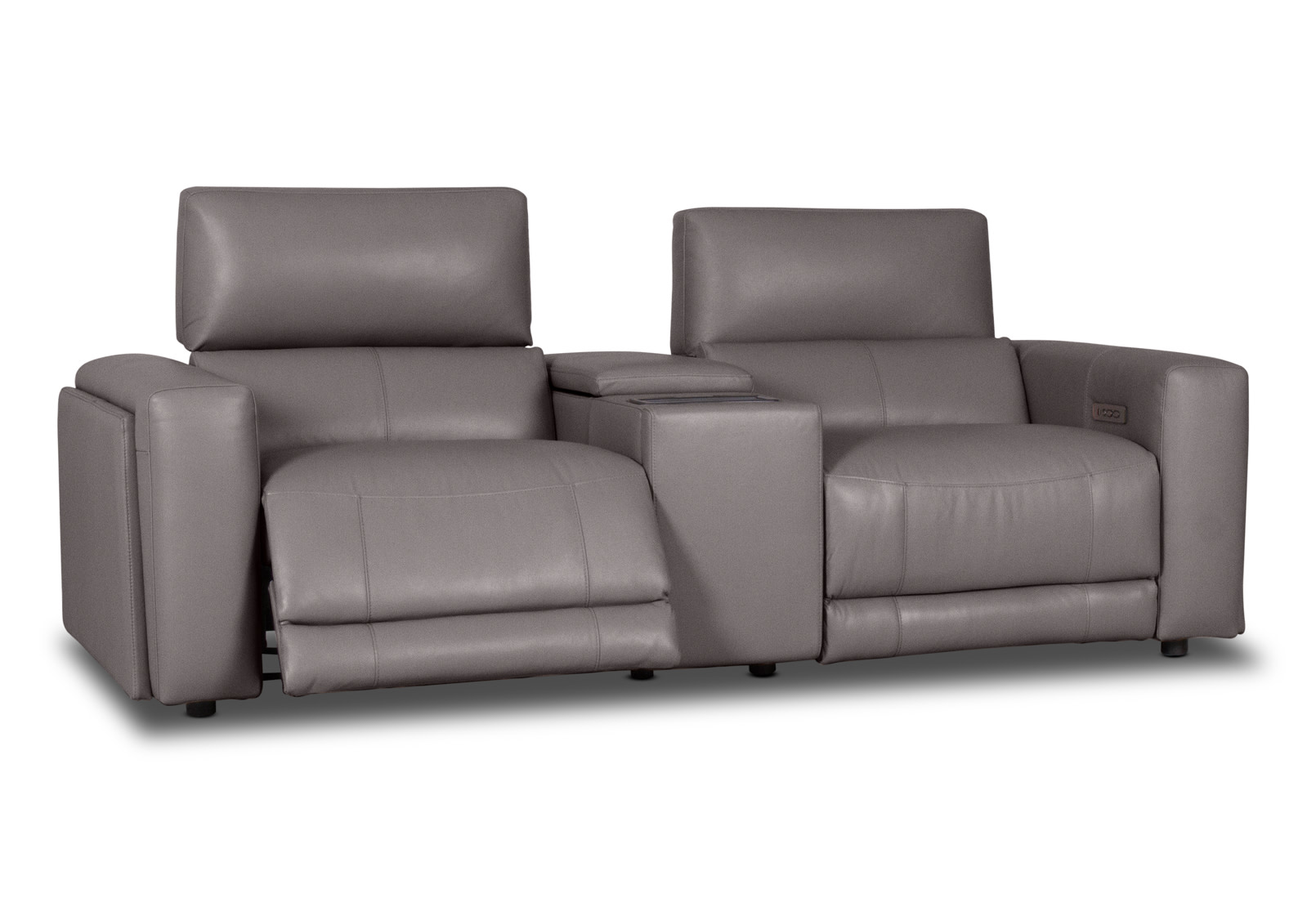 CHICAGO LEATHER 2 Seater Electric Recliner with 1 Console – image 5 of 10