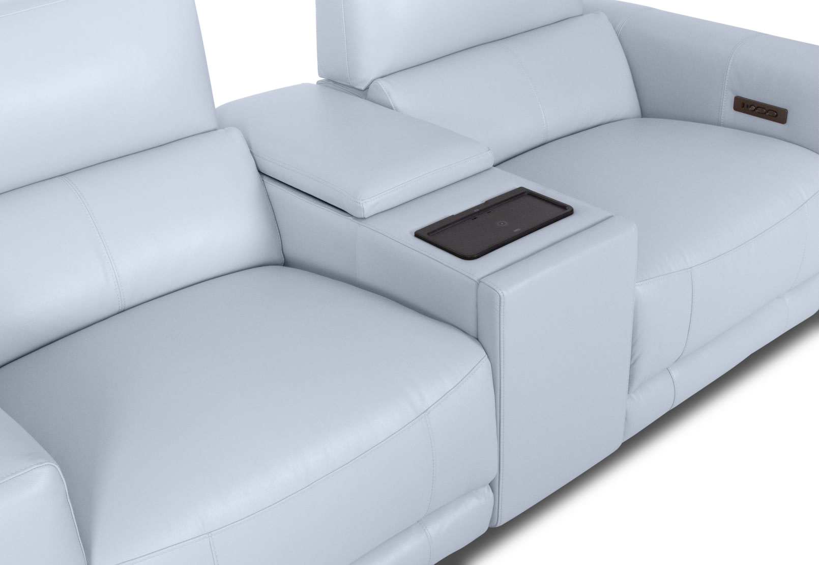 CHICAGO LEATHER 2 Seater Electric Recliner with 1 Console – image 8 of 10