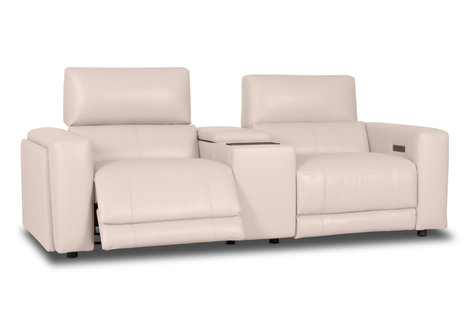 CHICAGO LEATHER 2 Seater Electric Recliner with 1 Console – image 5 of 10