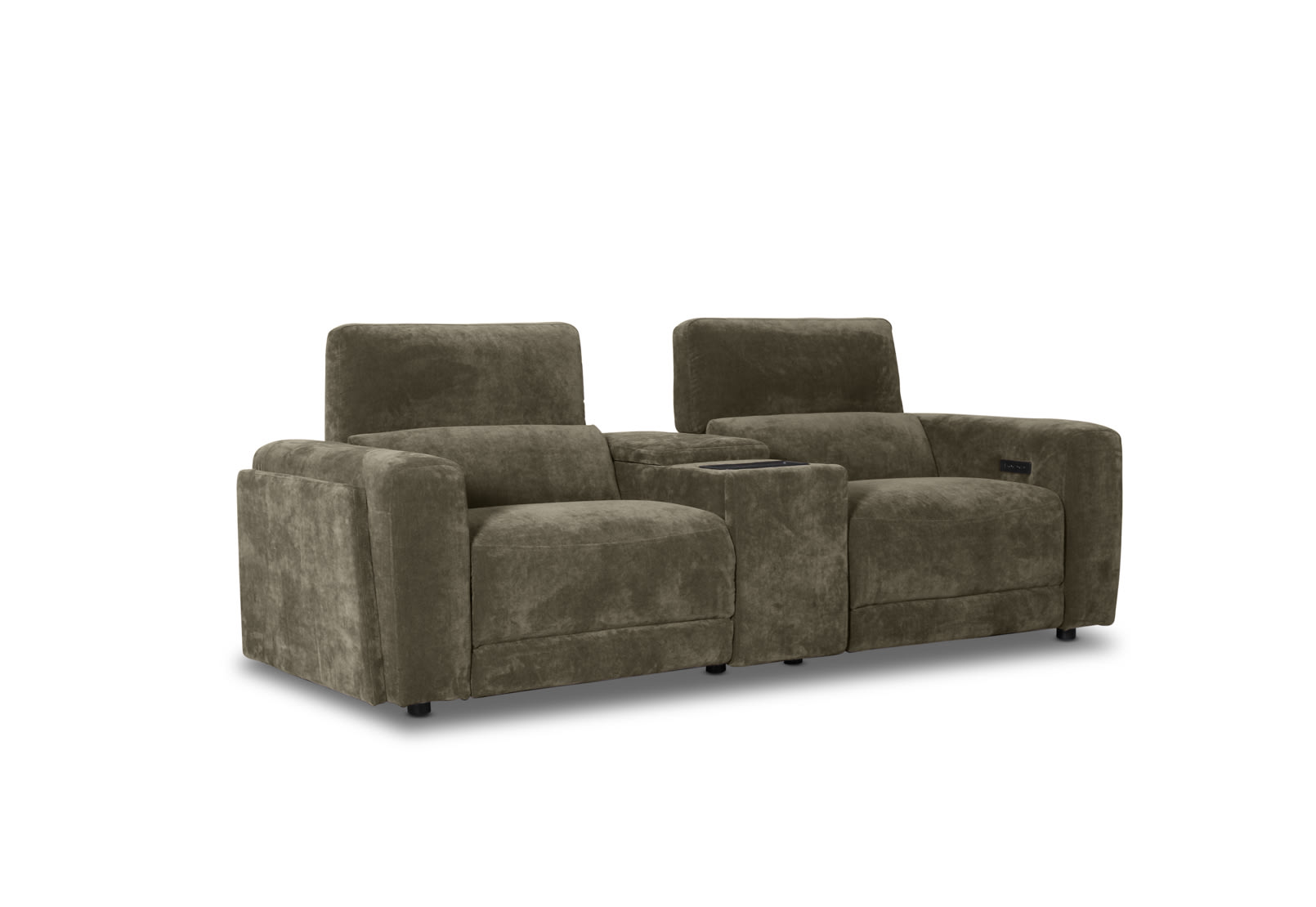 CHICAGO FABRIC 2 Seater Electric Recliner with Console – image 2 of 11