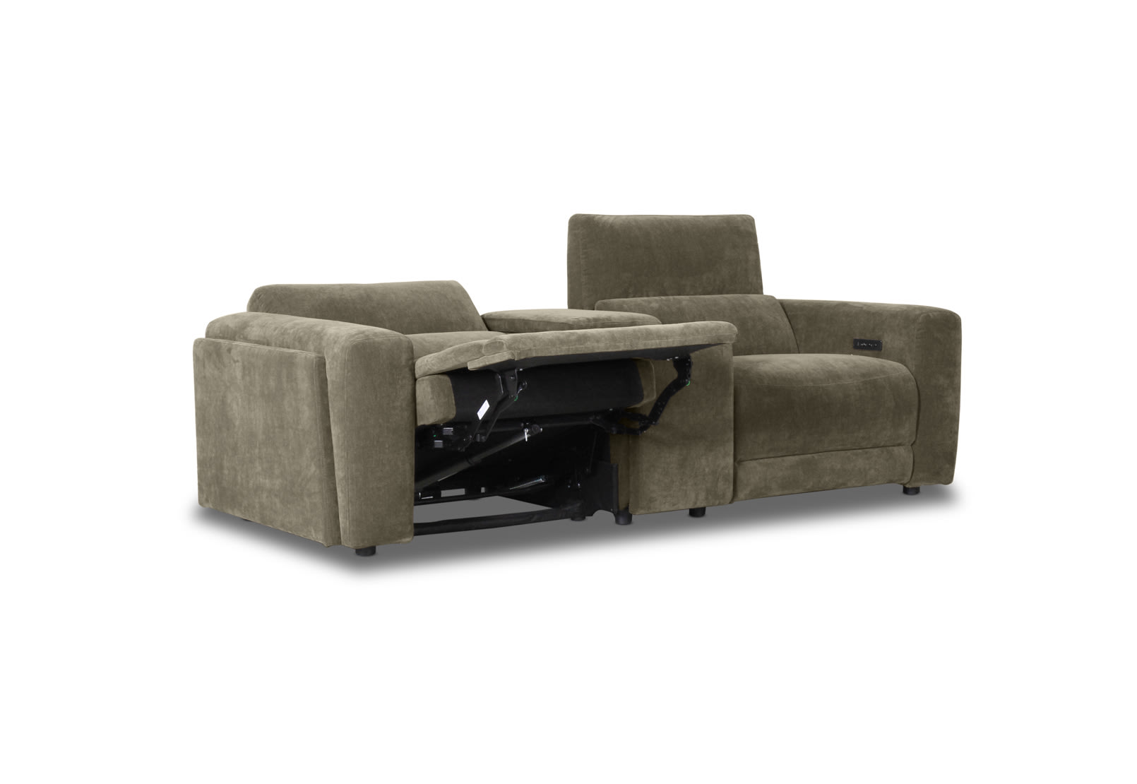 CHICAGO FABRIC 2 Seater Electric Recliner with Console – image 6 of 11