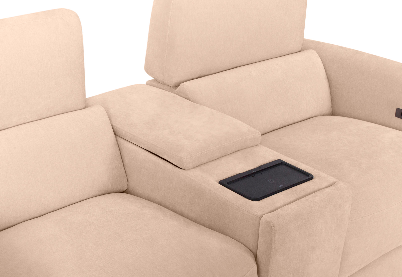 CHICAGO FABRIC 2 Seater Electric Recliner with Console – image 7 of 11