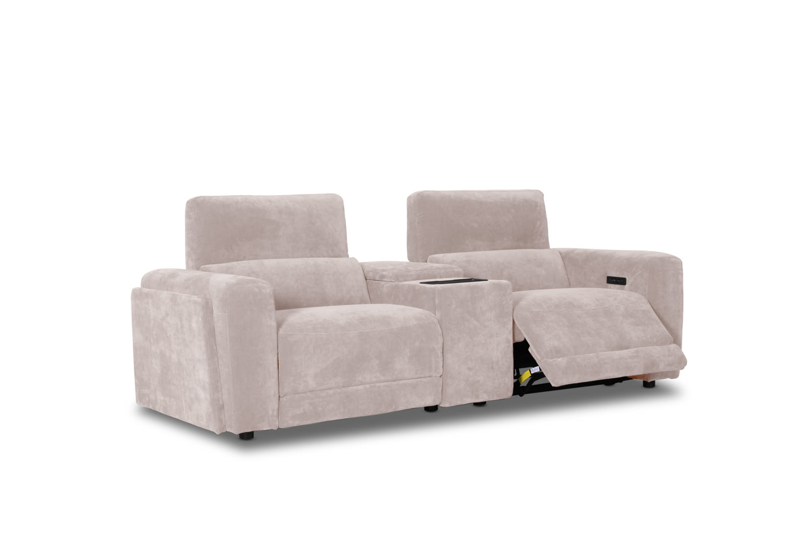 CHICAGO FABRIC 2 Seater Electric Recliner with Console – image 3 of 11