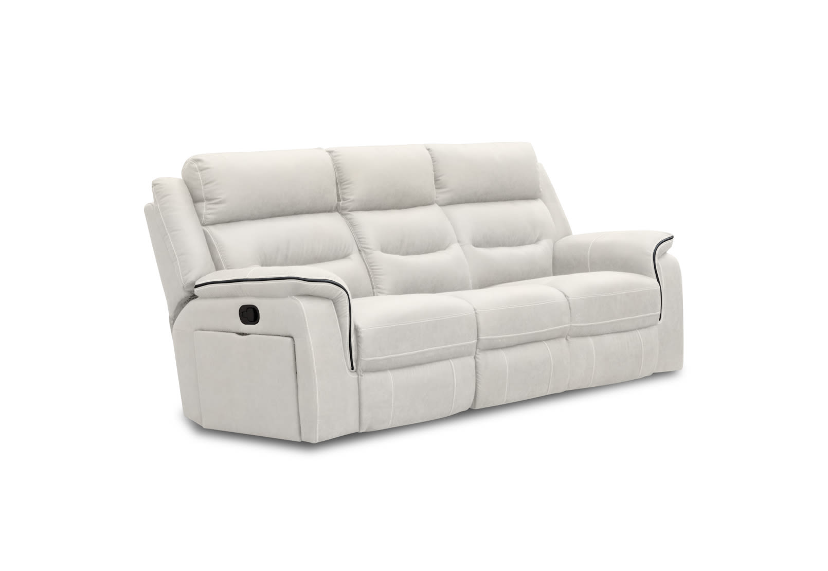 BANBURY FABRIC 3 Seater Manual Recliner with Drop Down Table – image 2 of 11