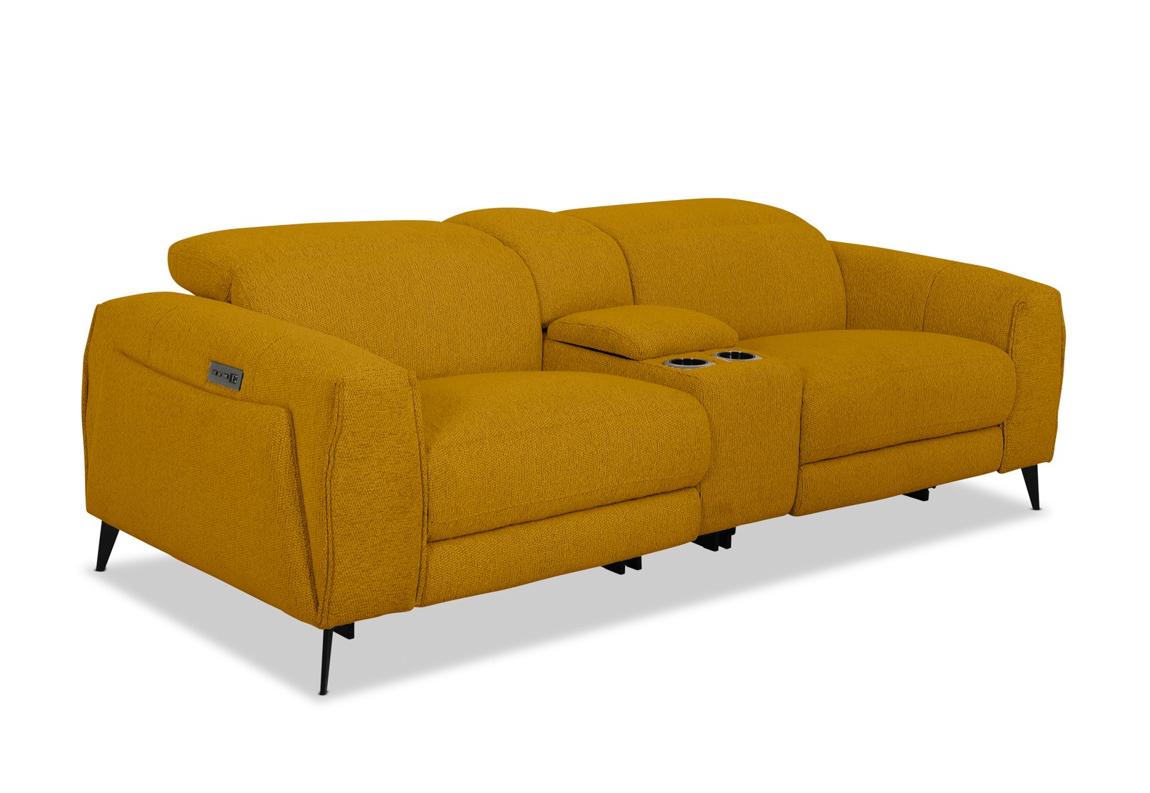 LORENZA FABRIC 2.5 Seater Electric Recliners with Console – image 3 of 8