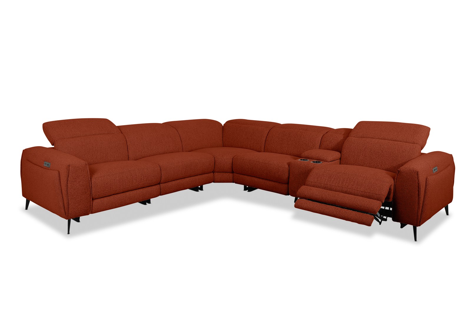LORENZA FABRIC 5S Cnr Lounge with 2 Inbuilt ER and Cns – image 2 of 6