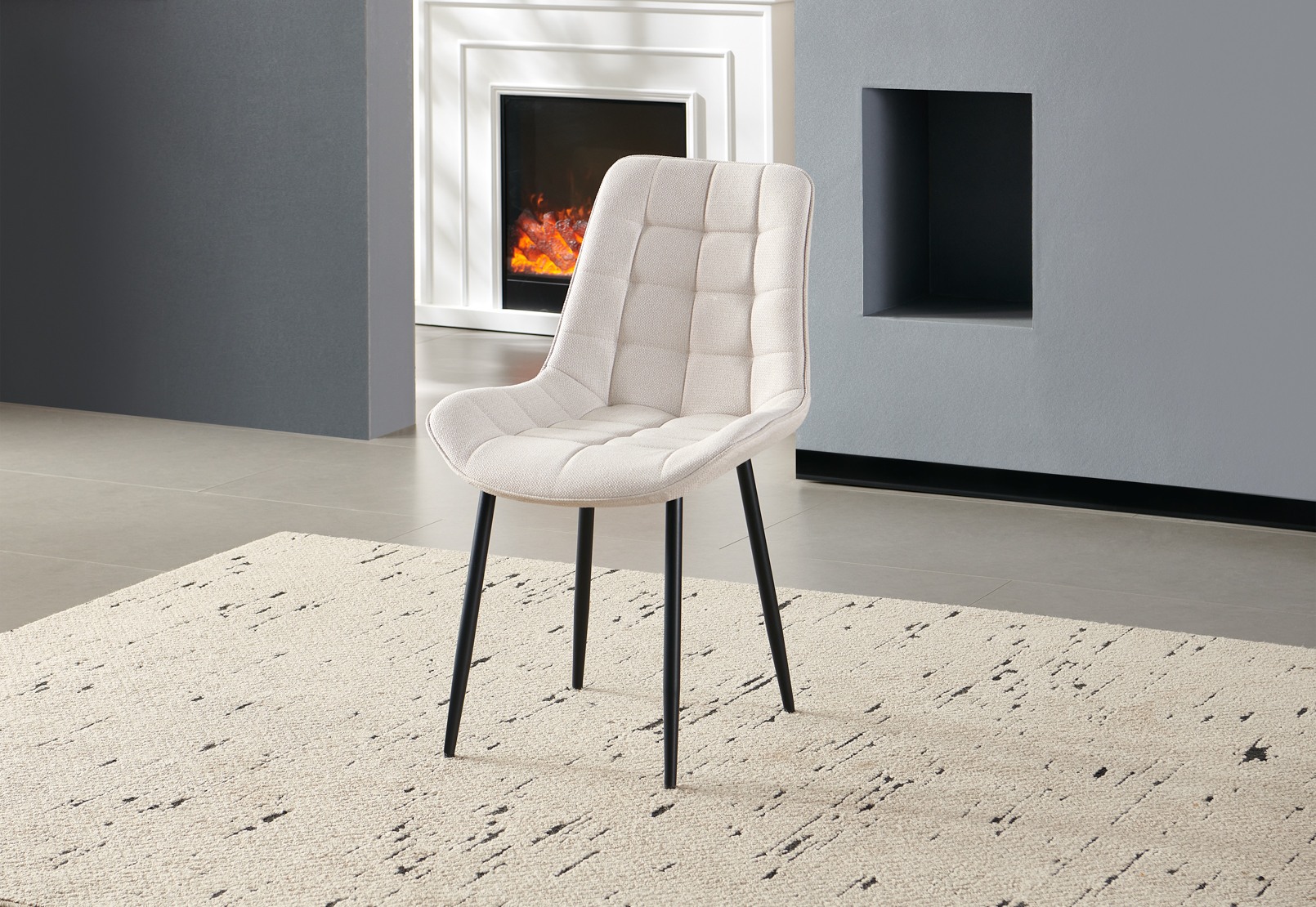 CARLOFORTE Set of 2 Beige Dining Chairs – image 9 of 9