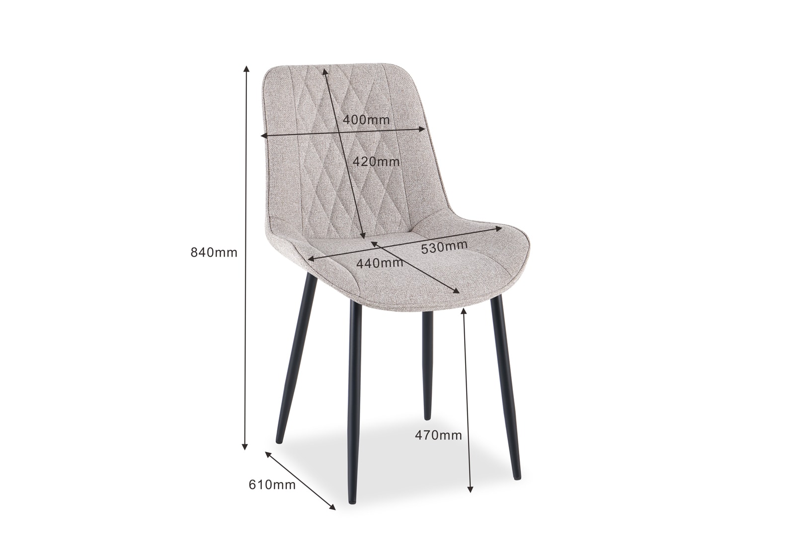 ESTES Set of 2 Dining Chairs – image 8 of 9