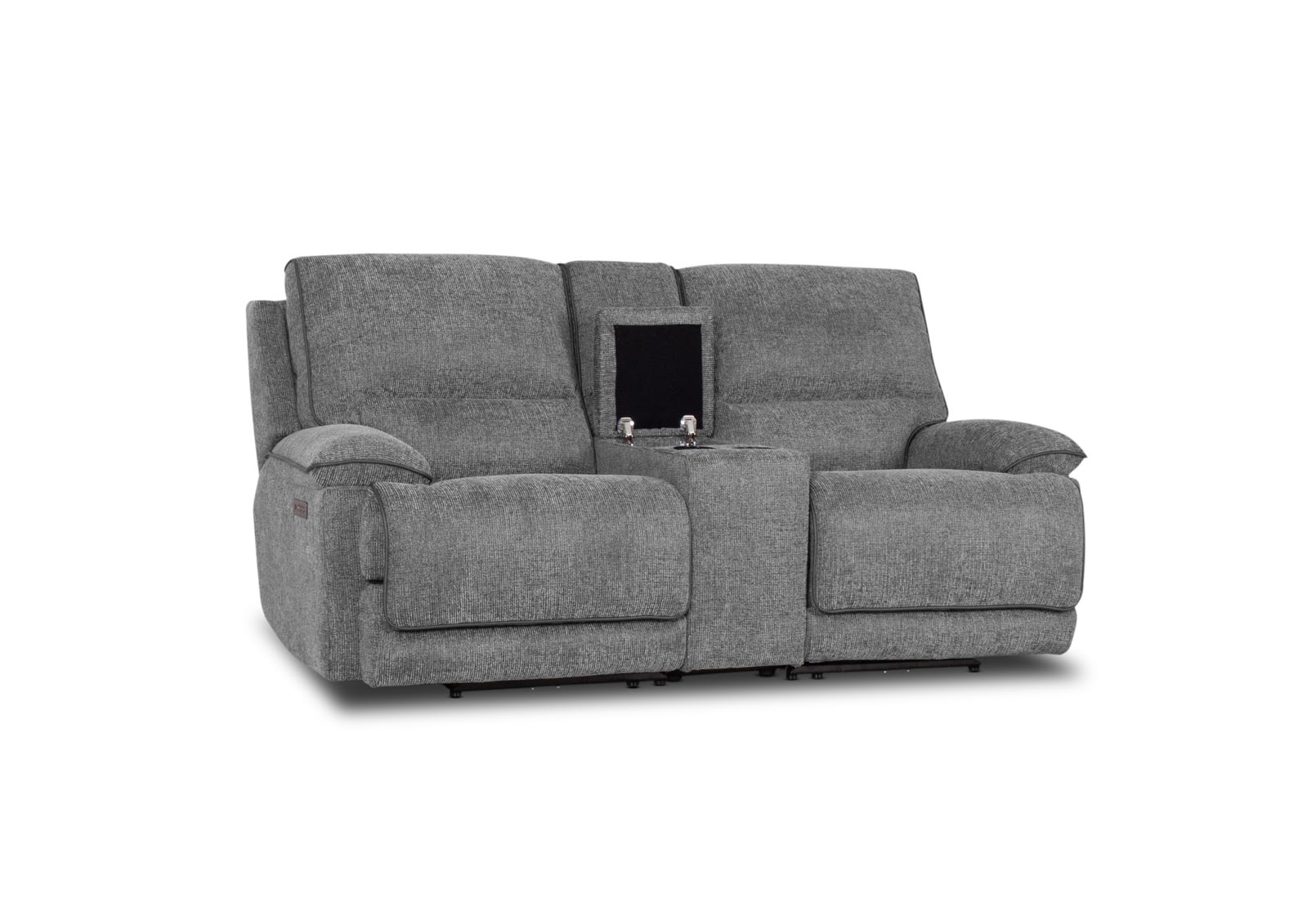 BOSTROM FABRIC 2 Seater Dual Electric Recliners & Console – image 4 of 12