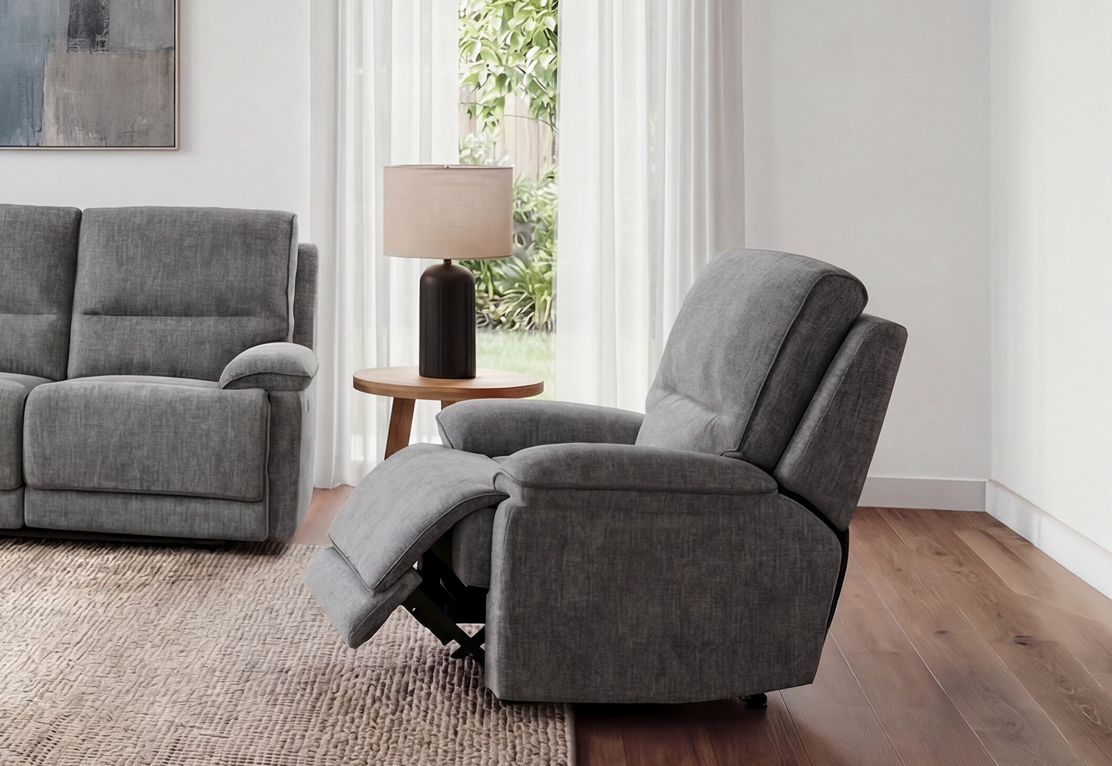 BOSTROM FABRIC Dual Electric Recliner – image 1 of 9
