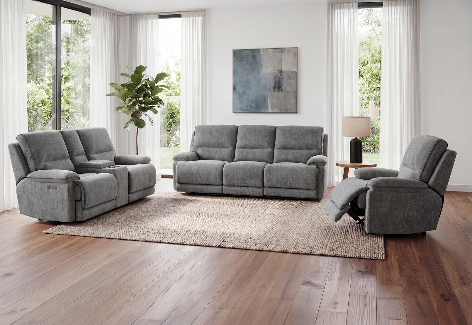 BOSTROM FABRIC Dual Electric Recliner – image 9 of 9