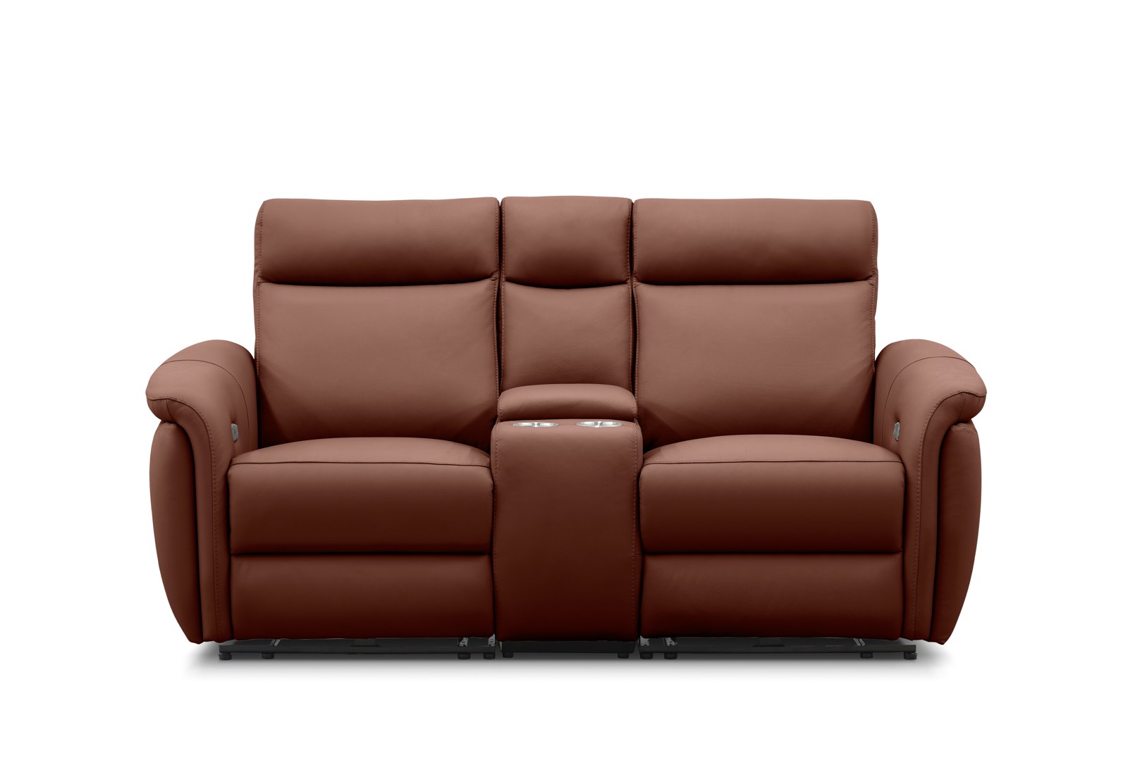 CASAMORE LEATHER 2 Seater Electric Recliners and Console – image 1 of 16