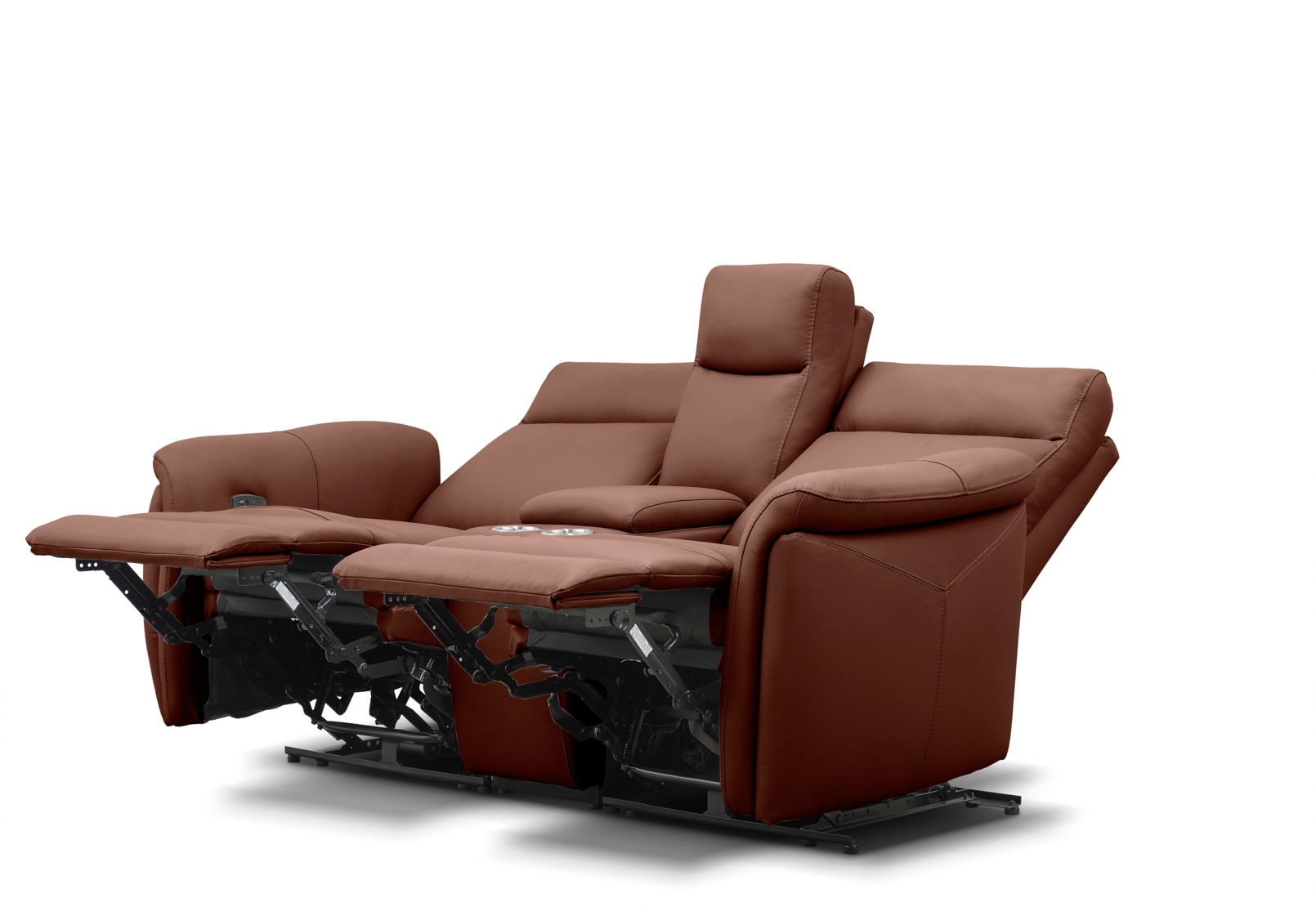 CASAMORE LEATHER 2 Seater Electric Recliners and Console – image 6 of 16