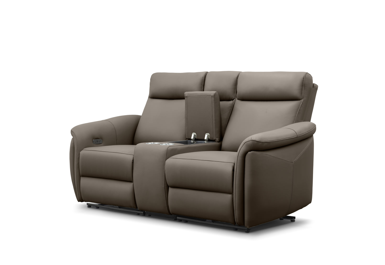 CASAMORE LEATHER 2 Seater Electric Recliners and Console – image 3 of 16