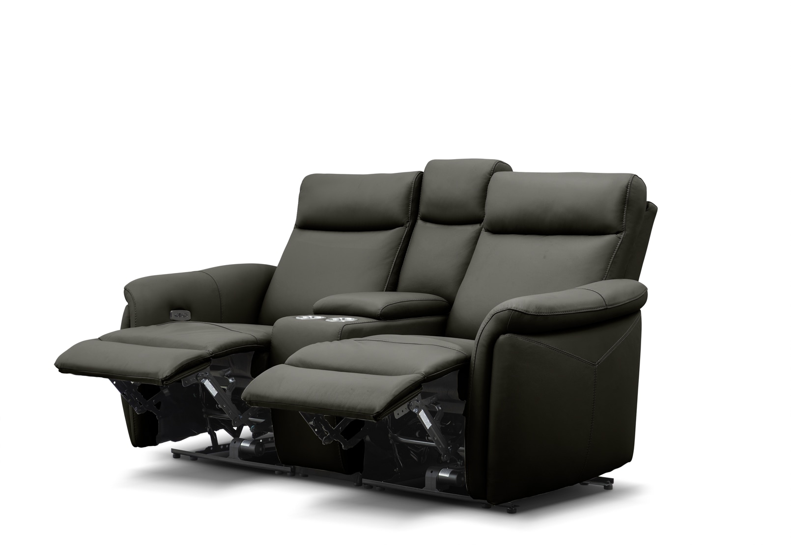 CASAMORE LEATHER 2 Seater Electric Recliners and Console – image 5 of 16