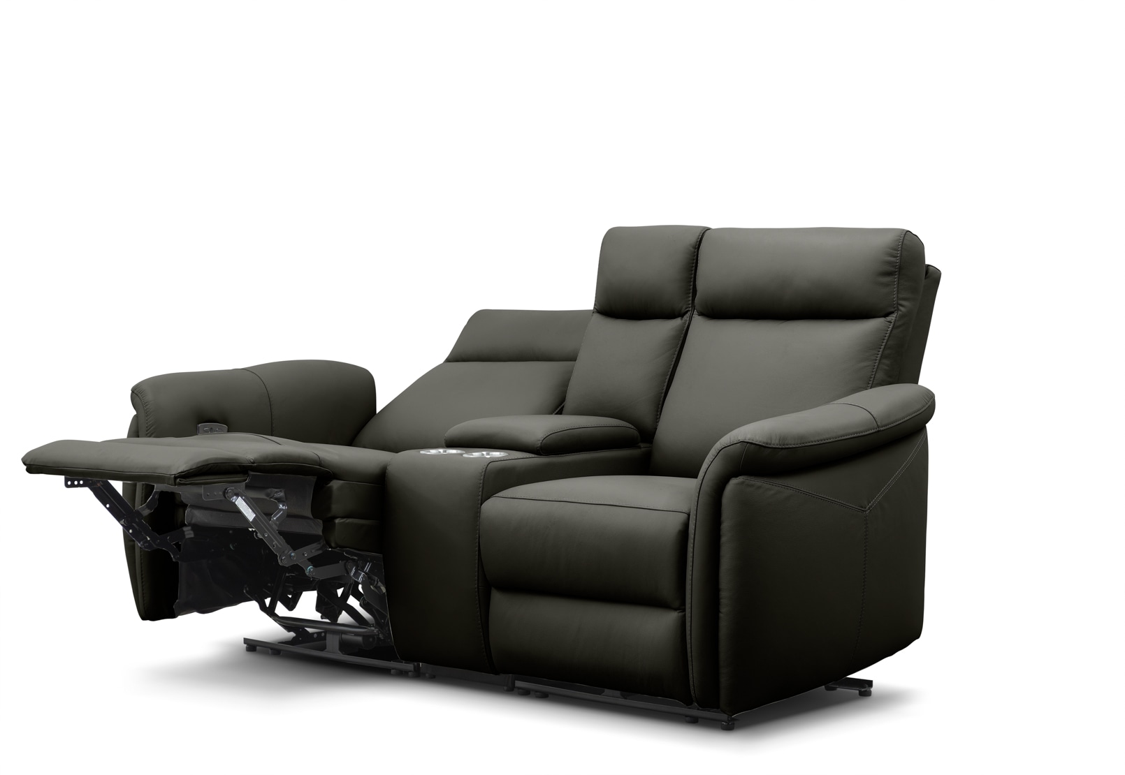CASAMORE LEATHER 2 Seater Electric Recliners and Console – image 7 of 16