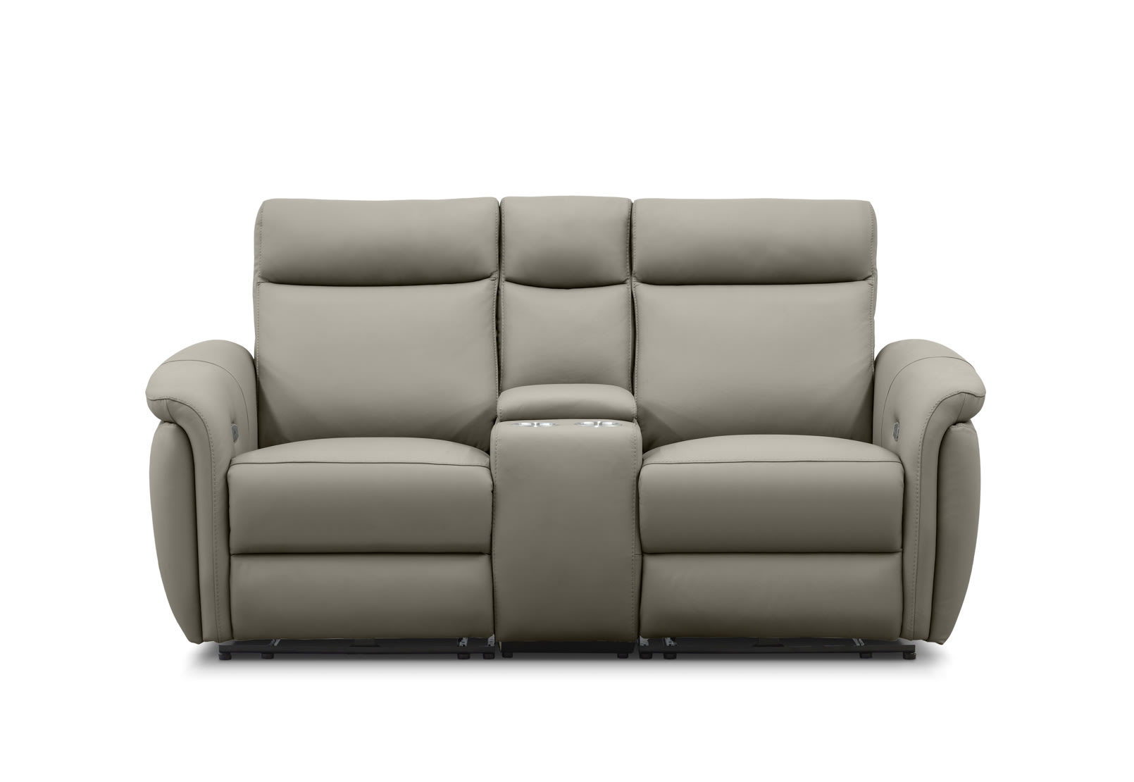 CASAMORE LEATHER 2 Seater Electric Recliners and Console – image 1 of 16