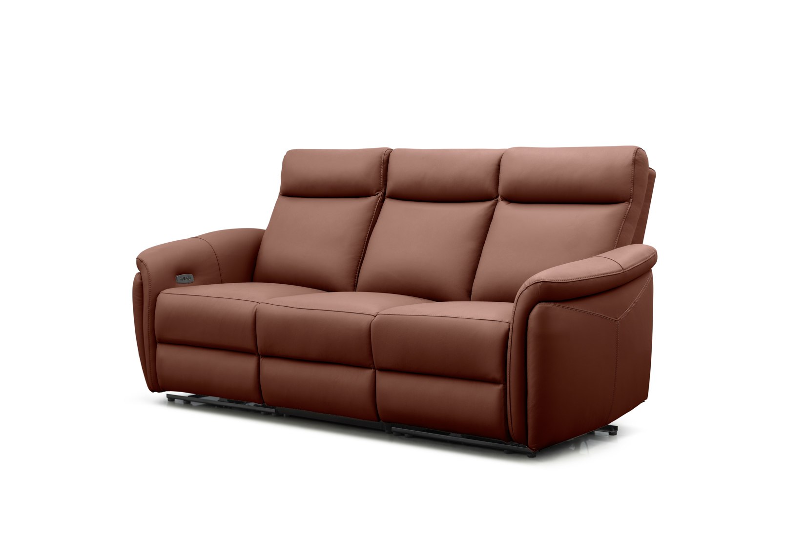 CASAMORE LEATHER 3 Seater with 2 Inbuilt Electric Recliners – image 2 of 11
