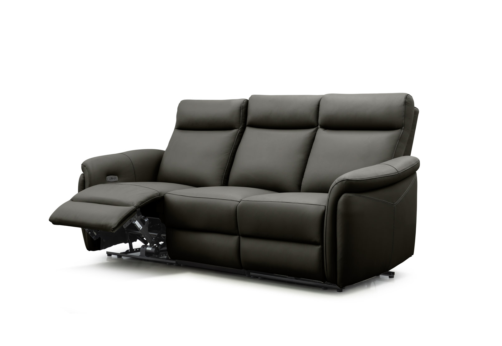 CASAMORE LEATHER 3 Seater with 2 Inbuilt Electric Recliners – image 4 of 11