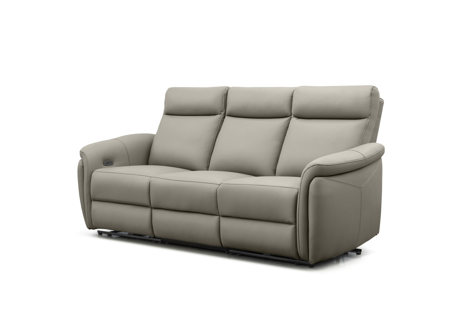 CASAMORE LEATHER 3 Seater with 2 Inbuilt Electric Recliners – image 2 of 11