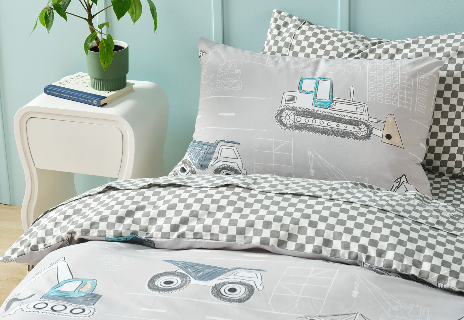 CONSTRUCTION DAY Single Bed Quilt Cover Set – image 3 of 3