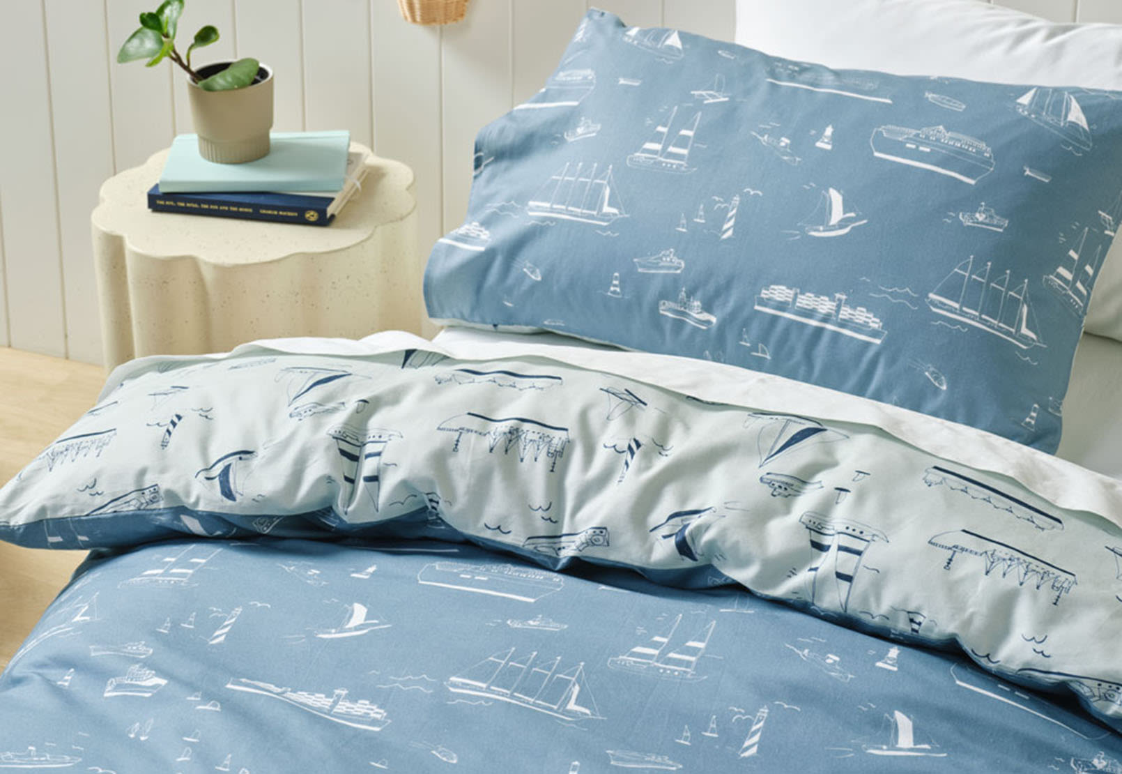 SHIPS AHOY Double Bed Quilt Cover Set – image 3 of 4