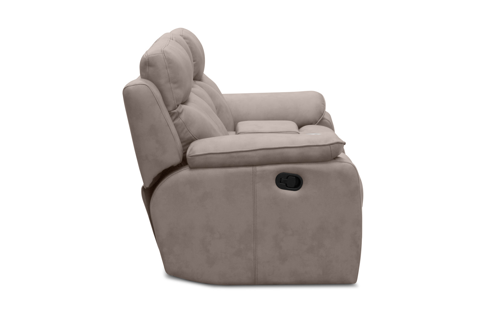 BURLINGTON FABRIC 2 Seater Manual Recliner with Console – image 5 of 12
