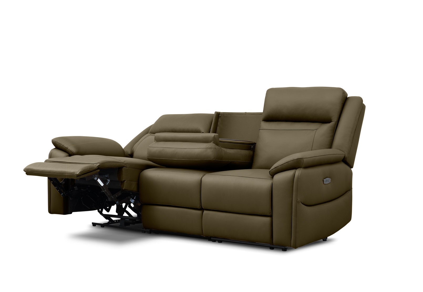 RENATO LEATHER 3S with Electric Recliners and Drop Down Table – image 9 of 15
