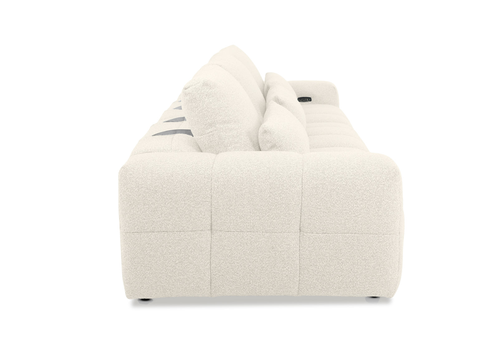 LORYN FABRIC 3.5 Seater with 2 Inbuilt Electric Recliners – image 6 of 10