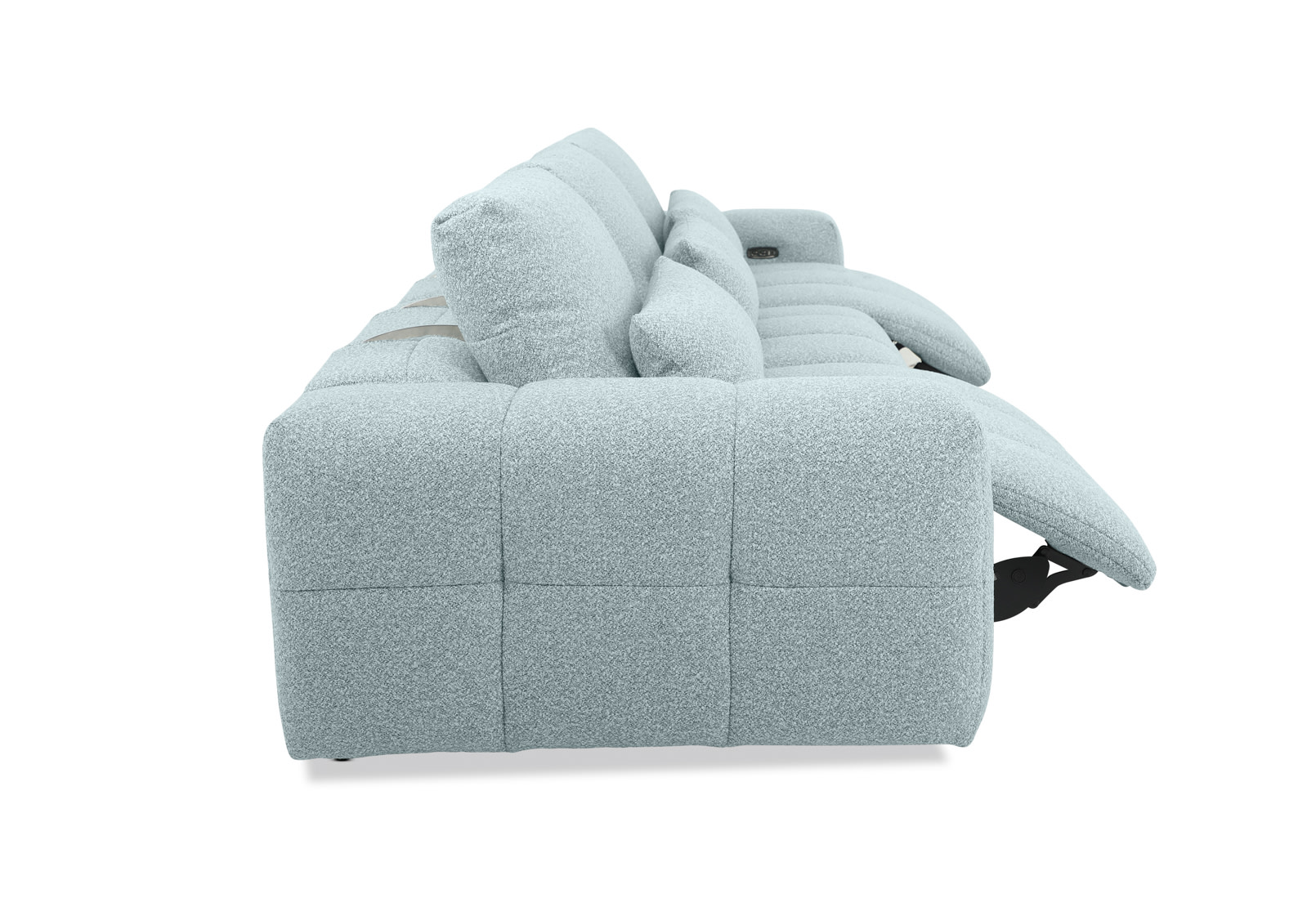 LORYN FABRIC 3.5 Seater with 2 Inbuilt Electric Recliners – image 7 of 10