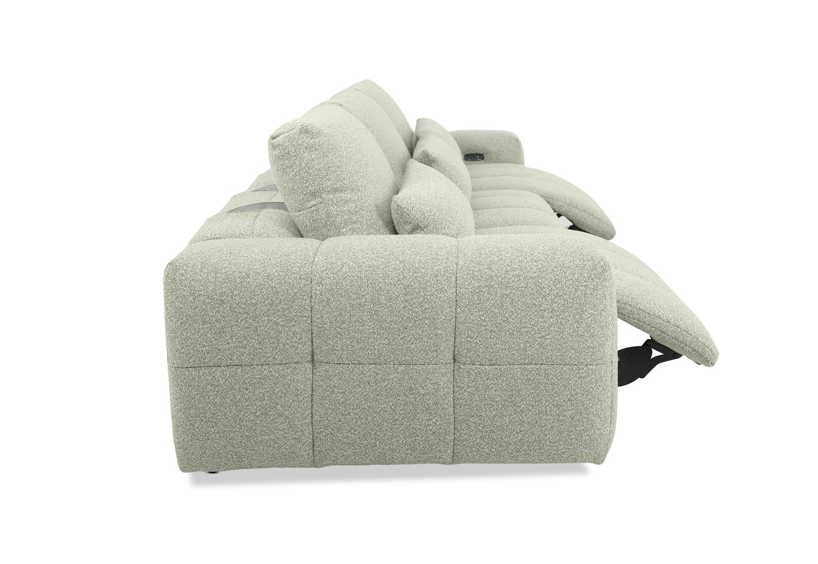 LORYN FABRIC 3.5 Seater with 2 Inbuilt Electric Recliners – image 7 of 10